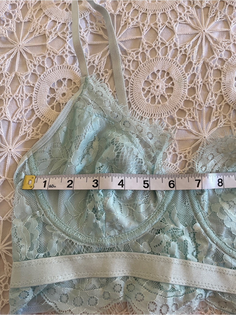 Avidlove blue teal lace bralette bra - Picture 6 of 8